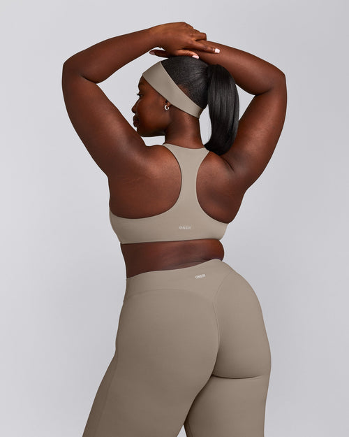 SoftMotion™ Bralette with Gray Logo | Minky