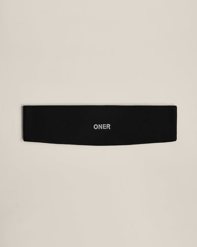 SoftMotion™ Headband with Gray Logo | Black