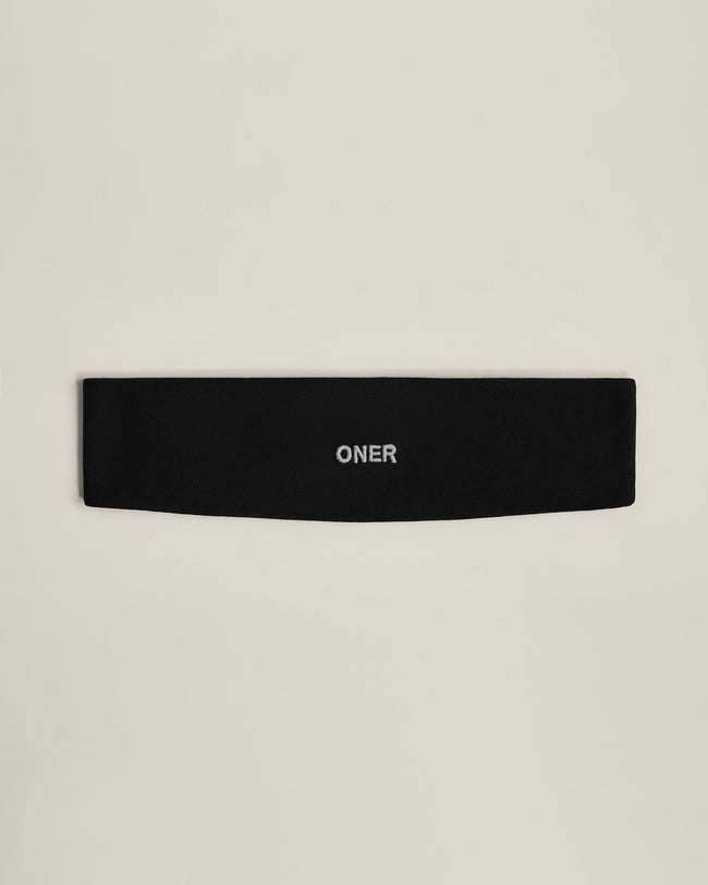 SoftMotion™ Headband with Gray Logo | Black
