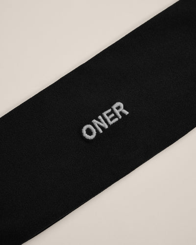 SoftMotion™ Headband with Gray Logo | Black