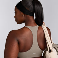 SoftMotion™ Headband with Gray Logo | Black