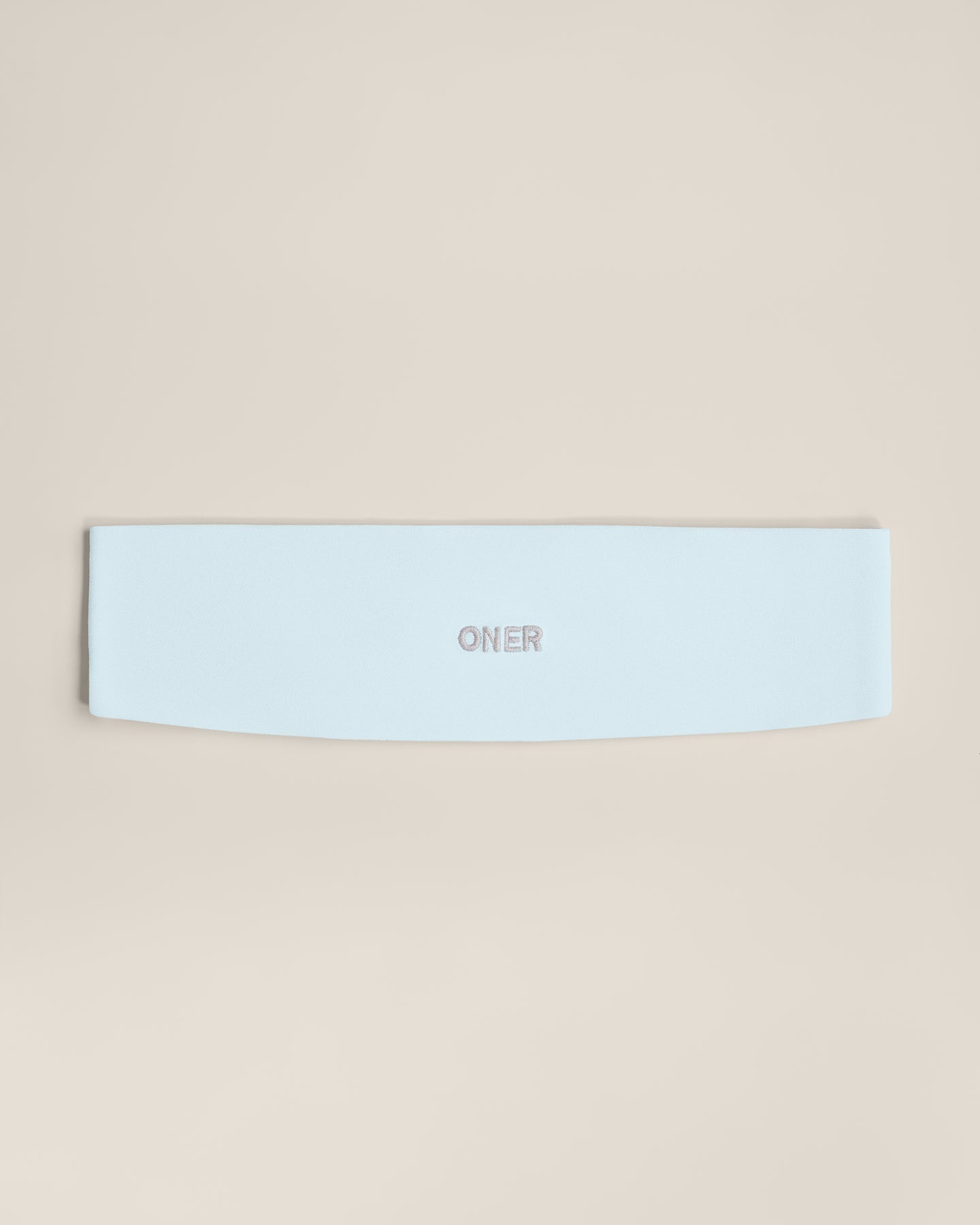 SoftMotion™ Headband with Gray Logo | Cloud Blue