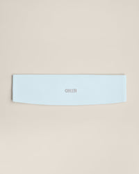SoftMotion™ Headband with Gray Logo | Cloud Blue