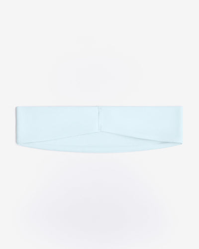 SoftMotion™ Headband with Gray Logo | Cloud Blue