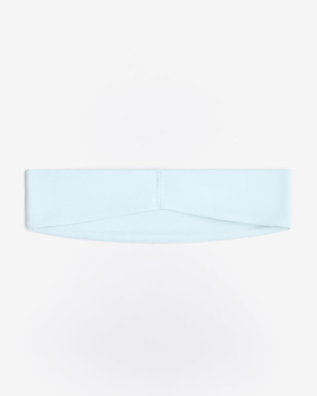 SoftMotion™ Headband with Gray Logo | Cloud Blue