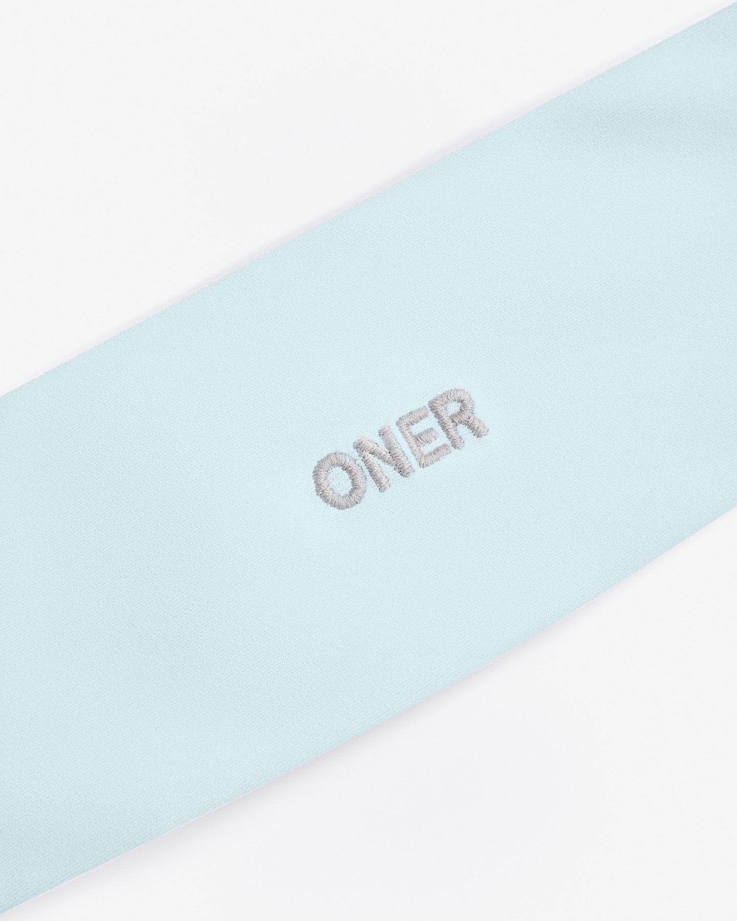 SoftMotion™ Headband with Gray Logo | Cloud Blue