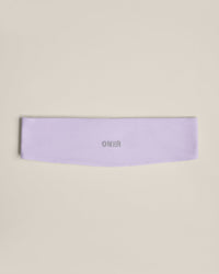 SoftMotion™ Headband with Gray Logo | Lavender Purple