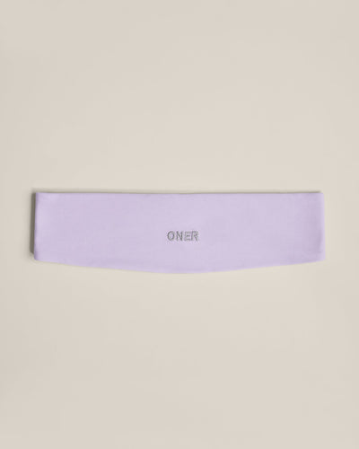 SoftMotion™ Headband with Gray Logo | Lavender Purple