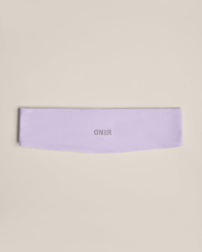 SoftMotion™ Headband with Gray Logo | Lavender Purple