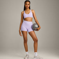 SoftMotion™ Bralette with Gray Logo | Lavender Purple