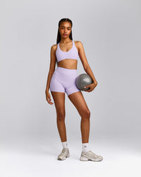 SoftMotion™ Bralette with Gray Logo | Lavender Purple