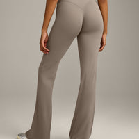 SoftMotion™ Flared Pants with Gray Logo | Minky