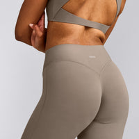 SoftMotion™ Flared Pants with Gray Logo | Minky