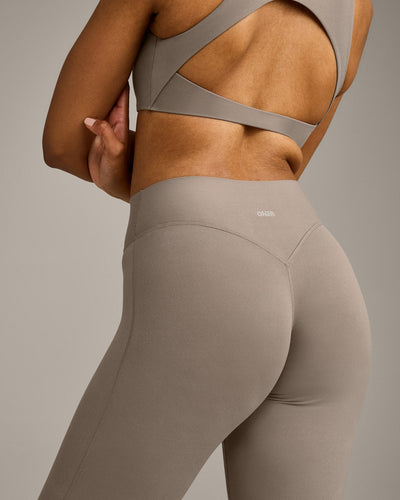 SoftMotion™ Flared Pants with Gray Logo | Minky