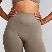 SoftMotion™ Flared Pants with Gray Logo | Minky