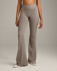SoftMotion™ Flared Pants with Gray Logo | Minky