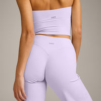 SoftMotion™ Straight Leg Pants with Gray Logo | Lavender Purple