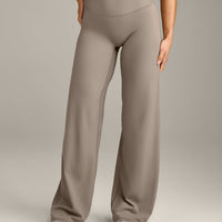 SoftMotion™ Straight Leg Pants with Gray Logo | Minky