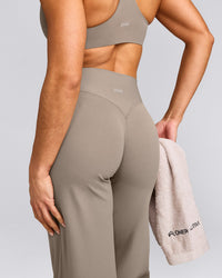SoftMotion™ Straight Leg Pants with Gray Logo | Minky