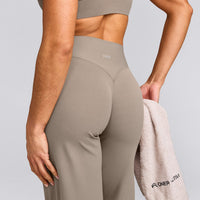 SoftMotion™ Straight Leg Pants with Gray Logo | Minky