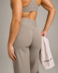 SoftMotion™ Straight Leg Pants with Gray Logo | Minky