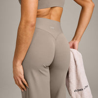 SoftMotion™ Straight Leg Pants with Gray Logo | Minky