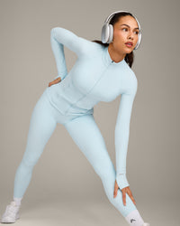 SoftMotion™ Jacket with Gray Logo | Cloud Blue