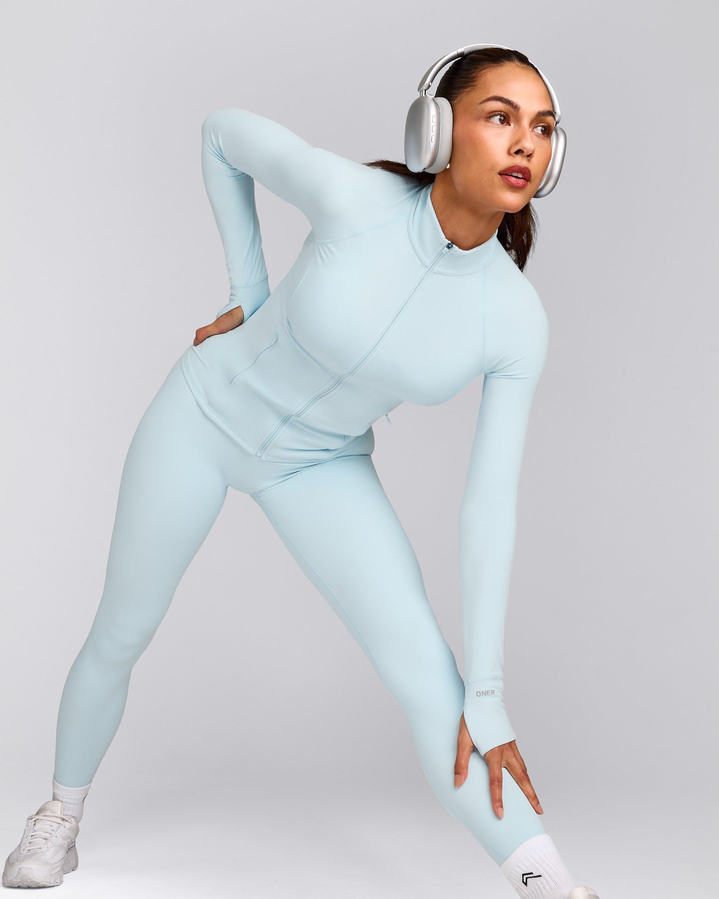 SoftMotion™ Jacket with Gray Logo | Cloud Blue