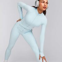 SoftMotion™ Jacket with Gray Logo | Cloud Blue