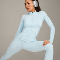 SoftMotion™ Jacket with Gray Logo | Cloud Blue