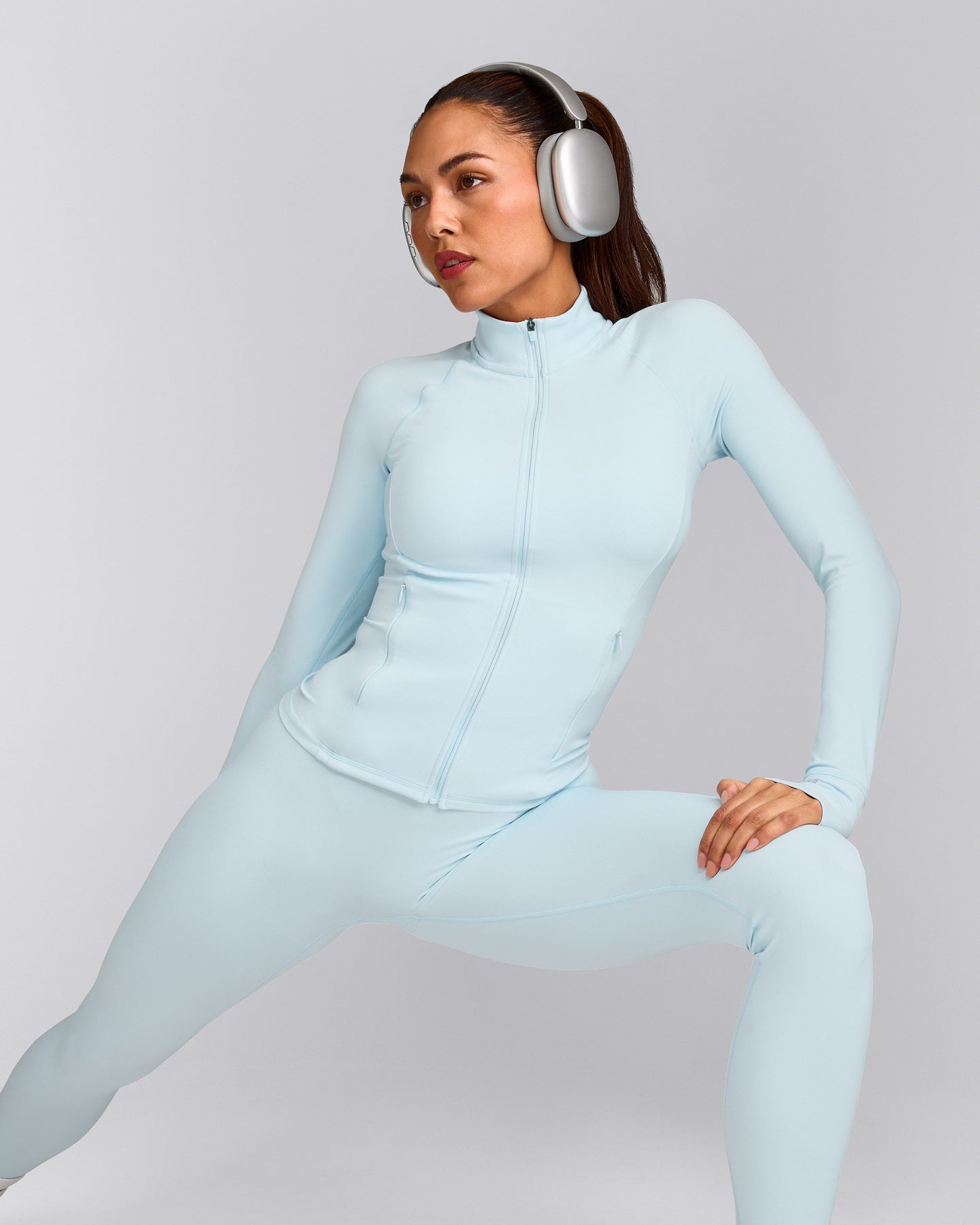 SoftMotion™ Jacket with Gray Logo | Cloud Blue