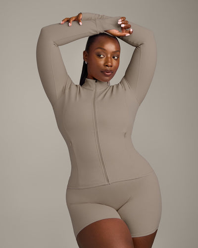 SoftMotion™ Jacket with Gray Logo | Minky