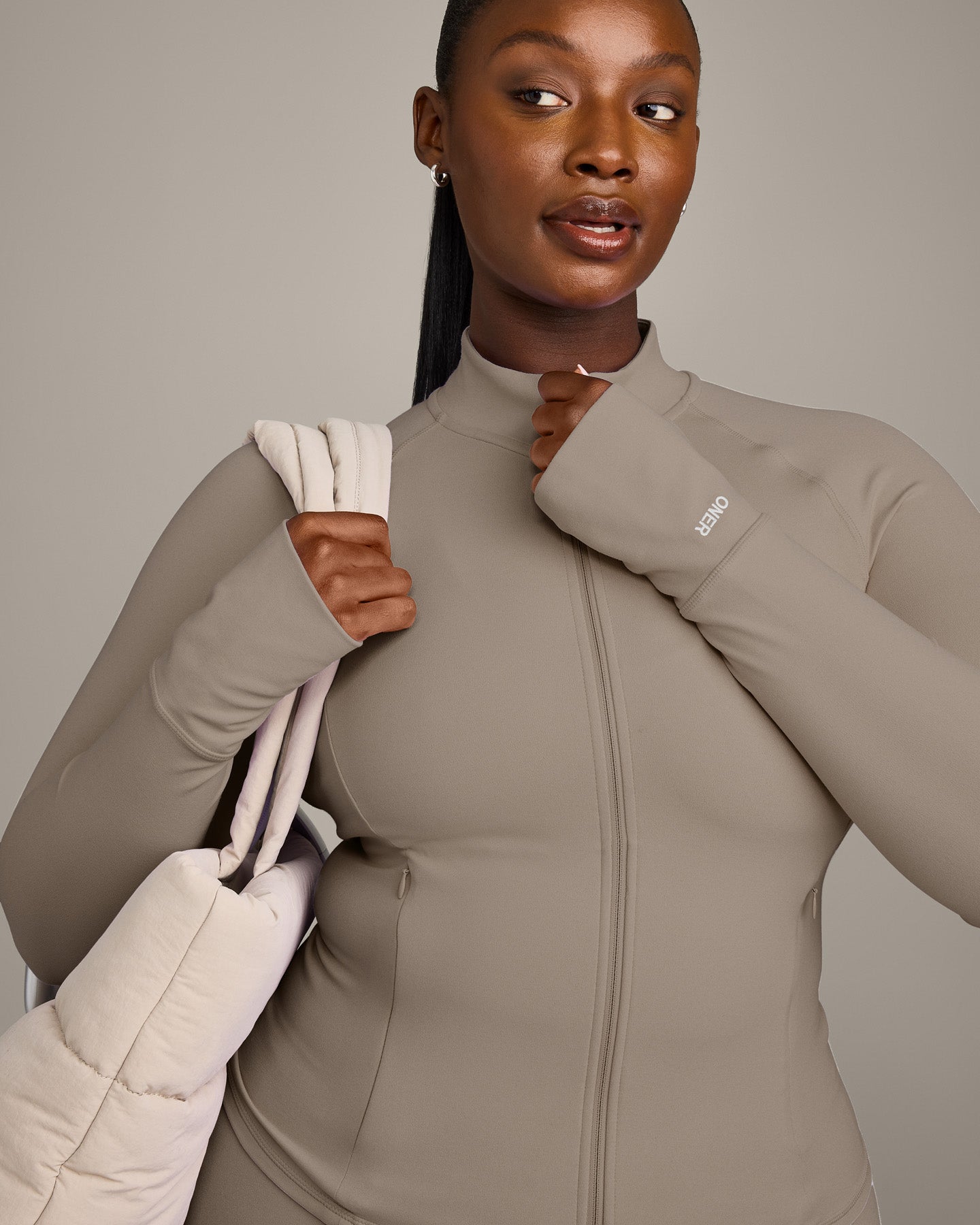 SoftMotion™ Jacket with Gray Logo | Minky