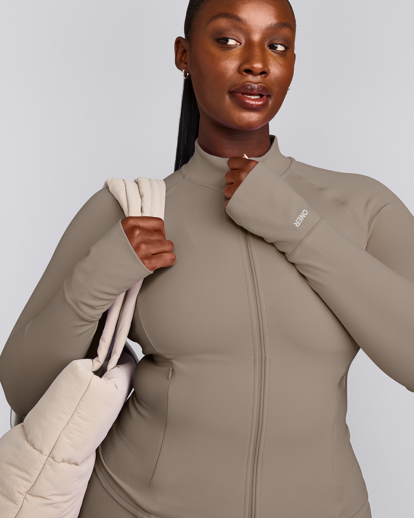 SoftMotion™ Jacket with Gray Logo | Minky