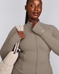 SoftMotion™ Jacket with Gray Logo | Minky