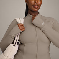 SoftMotion™ Jacket with Gray Logo | Minky