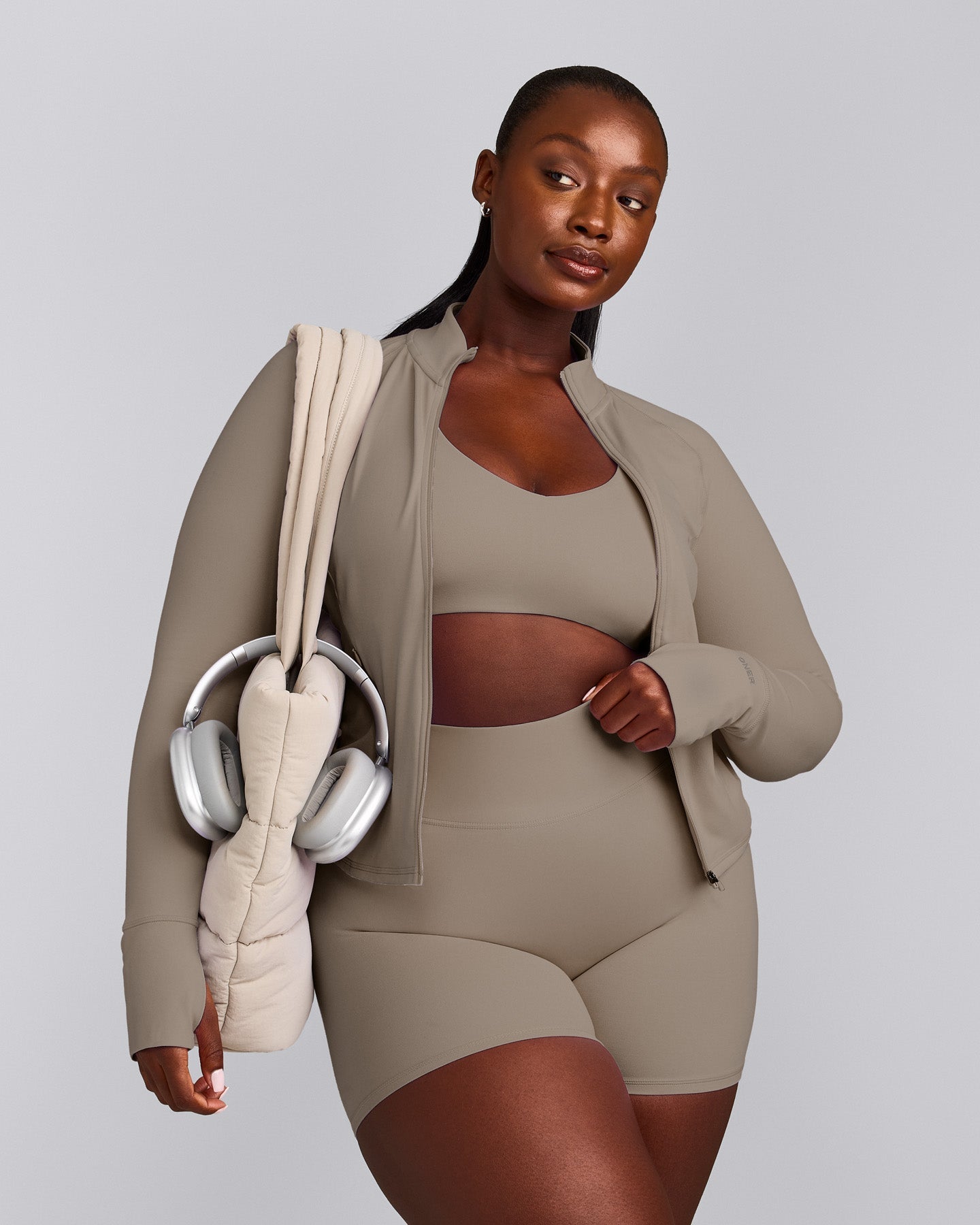 SoftMotion™ Jacket with Gray Logo | Minky
