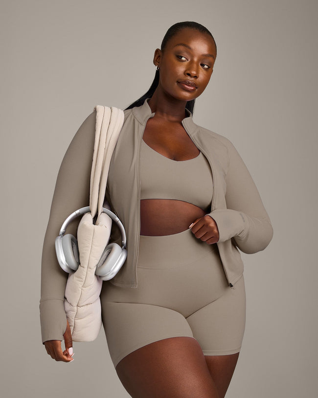 SoftMotion™ Jacket with Gray Logo | Minky