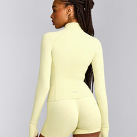 SoftMotion™ Jacket with Gray Logo | Pastel Yellow