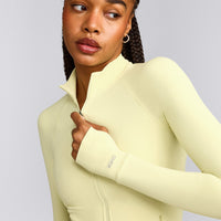 SoftMotion™ Jacket with Gray Logo | Pastel Yellow