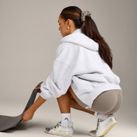 SoftMotion™ Scrunchie with Gray Logo | Minky