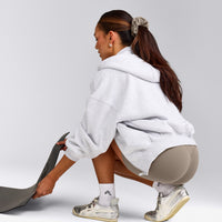 SoftMotion™ Scrunchie with Gray Logo | Minky