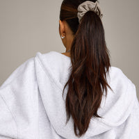 SoftMotion™ Scrunchie with Gray Logo | Minky