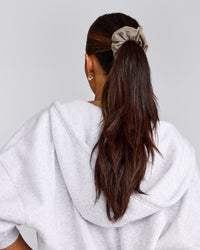 SoftMotion™ Scrunchie with Gray Logo | Minky