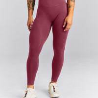 EnhanceLift™ Seamless High Rise Leggings | Burnt Maroon Red