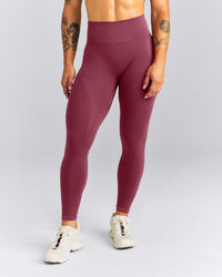 EnhanceLift™ Seamless High Rise Leggings New Branding | Burnt Maroon Red