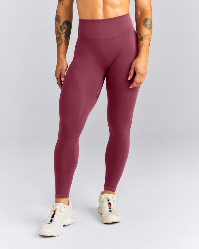 EnhanceLift™ Seamless High Rise Leggings New Branding | Burnt Maroon Red