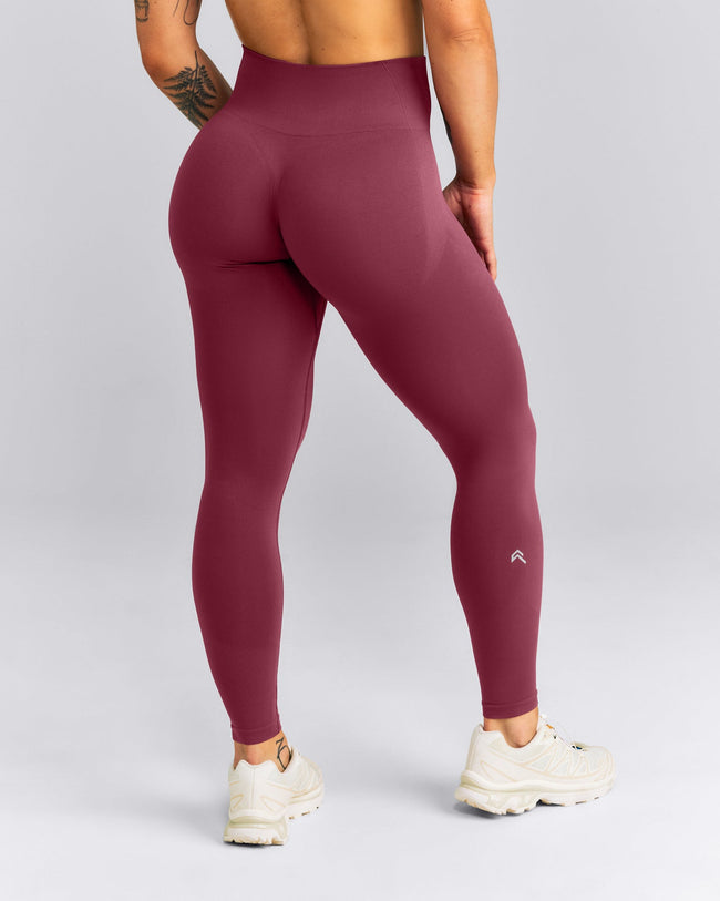 EnhanceLift™ Seamless High Rise Leggings New Branding | Burnt Maroon Red