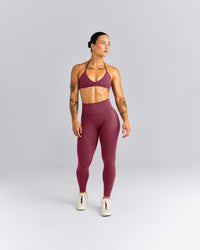 EnhanceLift™ Seamless High Rise Leggings | Burnt Maroon Red