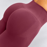 EnhanceLift™ Seamless High Rise Leggings New Branding | Burnt Maroon Red